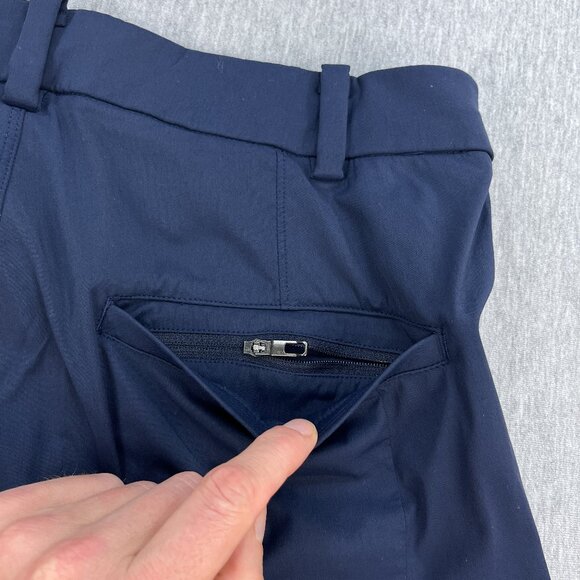 Lululemon Commuter Pants Mens 30x31 Navy Blue Reflectiv Stretch Performance - Picture 6 of 16